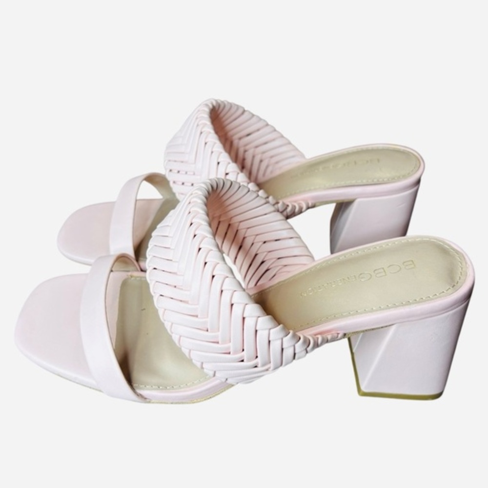 NEW BCBGeneration Diliny block heel pink size 7.5